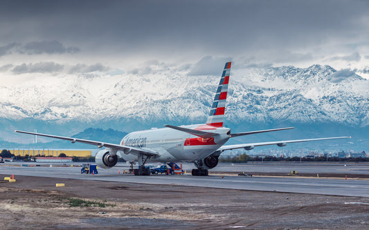 American Airlines bajo la Cordillera de Los Andes - Foto de Alfredo Vera