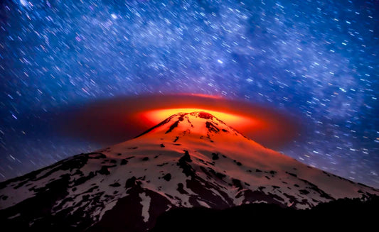 Entre las Estrellas y el Volcán - Foto de Francisco Negroni