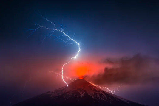 Tormenta sobre Villarrica - Foto de Francisco Negroni