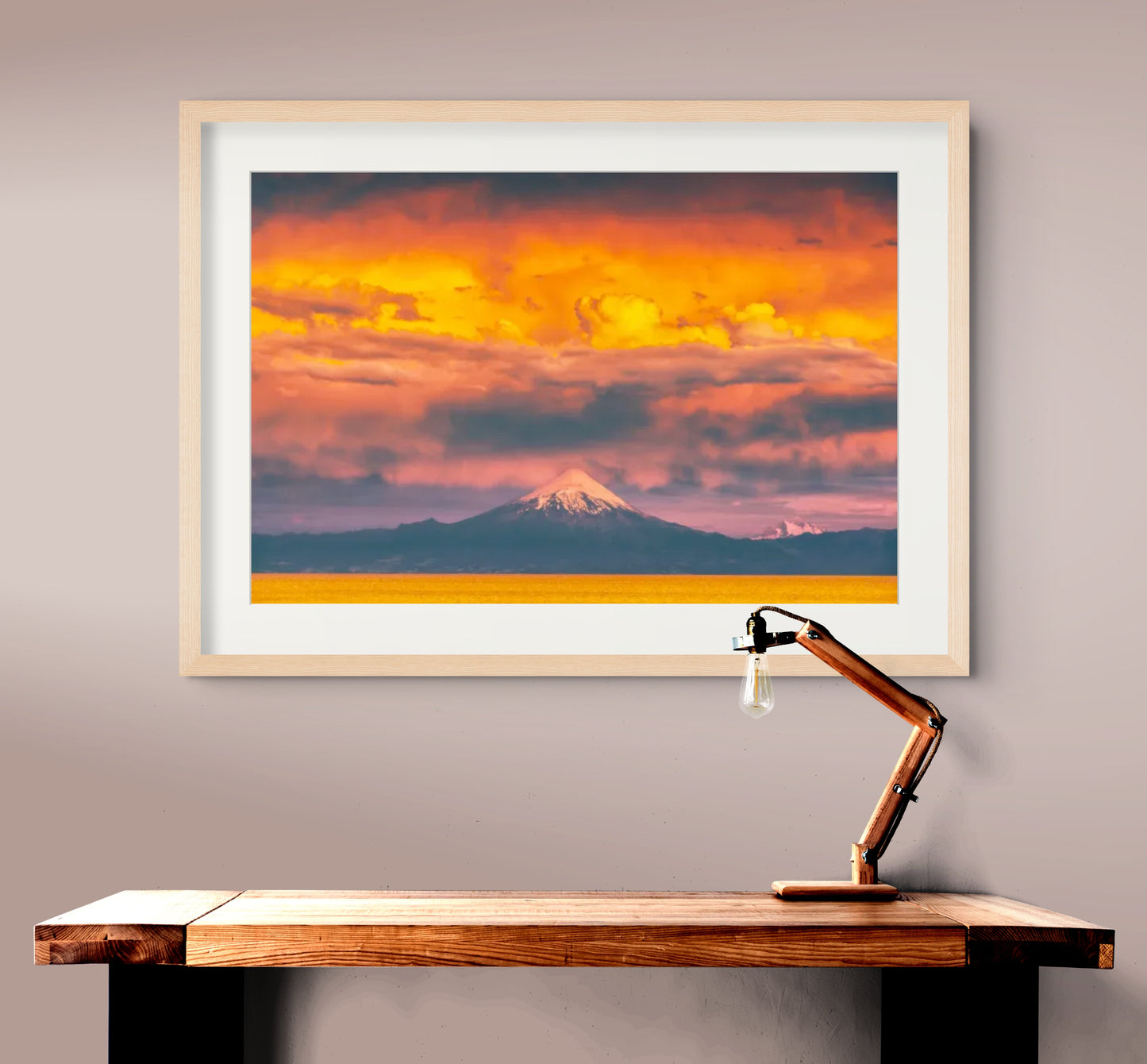 La tormenta y el volcán - Foto de Francisco Negroni