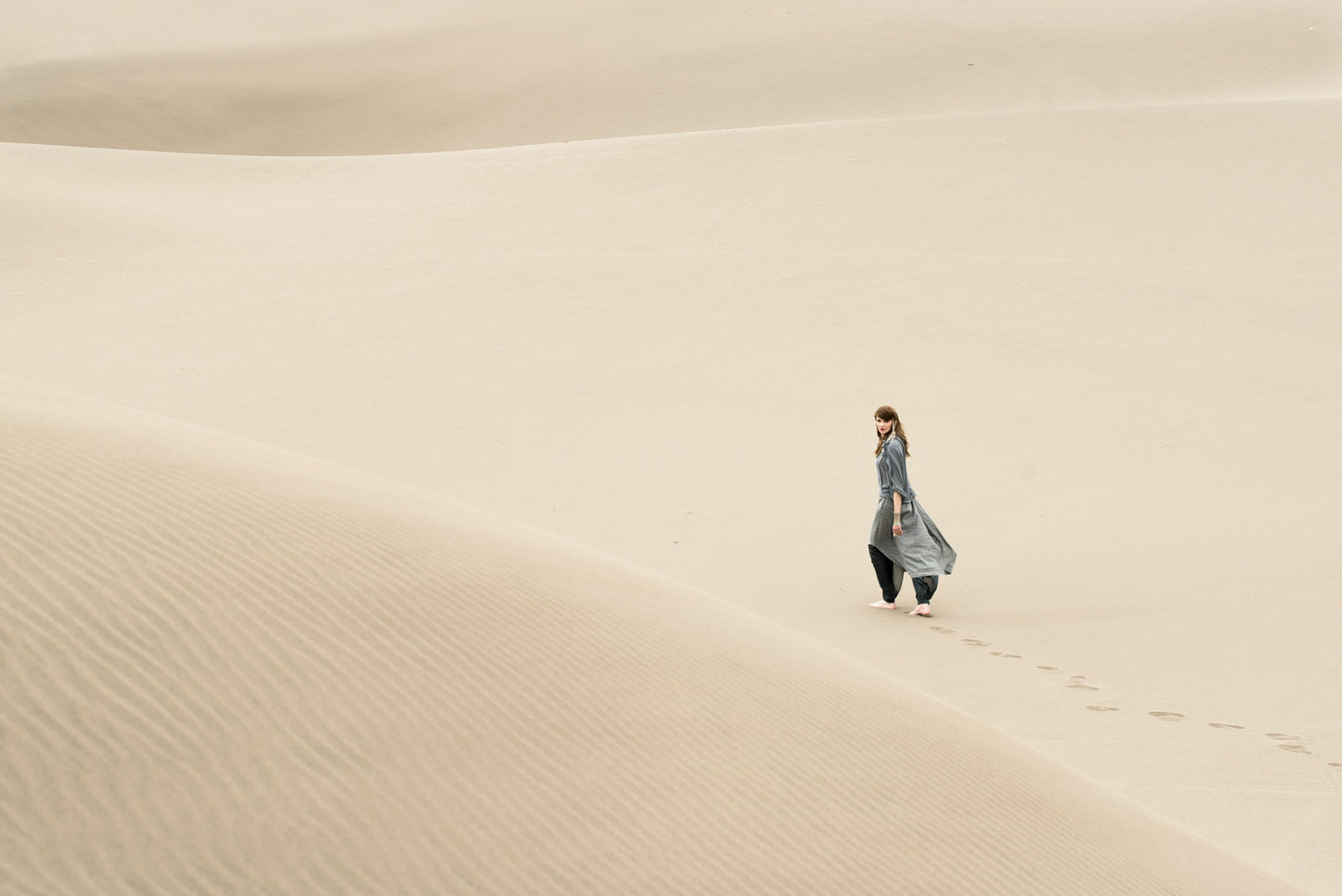 Mis huellas en el desierto - Foto de Pablo Wilson L.