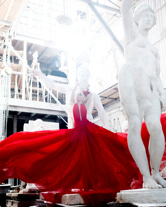 La chica de rojo - Foto de Pablo Wilson L.